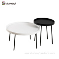 Modern Small Round Coffee Table Side Table